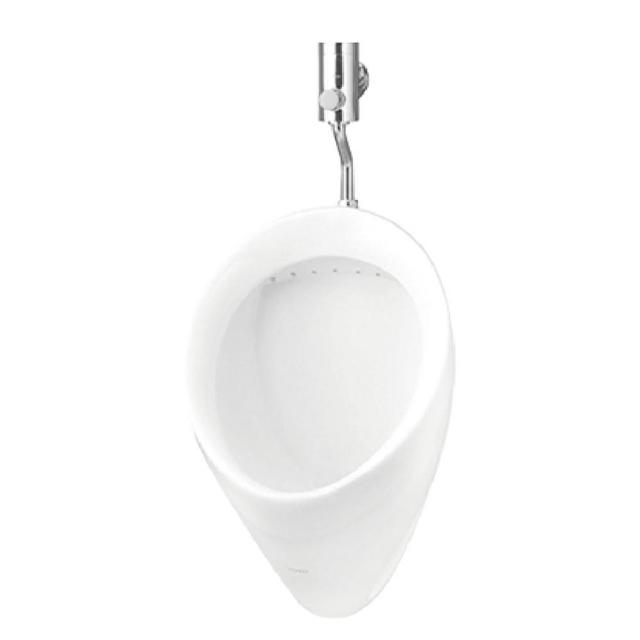 TOTO U104U 為一般型壁掛小便斗，搭配 TX501U 微電腦人體感應沖水閥，提供感應式沖水功能，全電壓 110~220V 適用，確保衛生與節水便利。原廠公司貨，BSMI 認證 R31616，產地中國，適合公共或家居衛生間使用，提升清潔效率與使用者體驗。