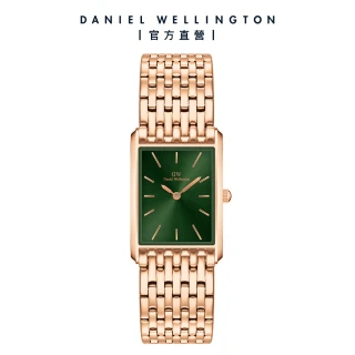 【Daniel Wellington】DW 手錶 Bound 32x22mm 摩登九鍊式精鋼方錶(玫瑰金)