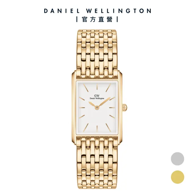 【Daniel Wellington】DW 手錶 Bound 32x22mm 摩登九鍊式精鋼方錶(兩色任選)