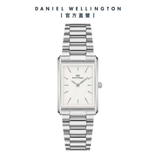 【Daniel Wellington】DW 手錶 Bound 32x22mm 摩登金屬方錶(兩色任選)