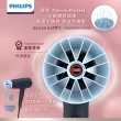 【Philips 飛利浦】負離子溫控護髮吹風機 - 霧柔黑(BHD360/21)