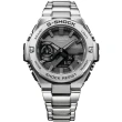 【CASIO 卡西歐】G-SHOCK 太陽能 碳核心防護藍牙雙顯手錶(GST-B500D-1A1)