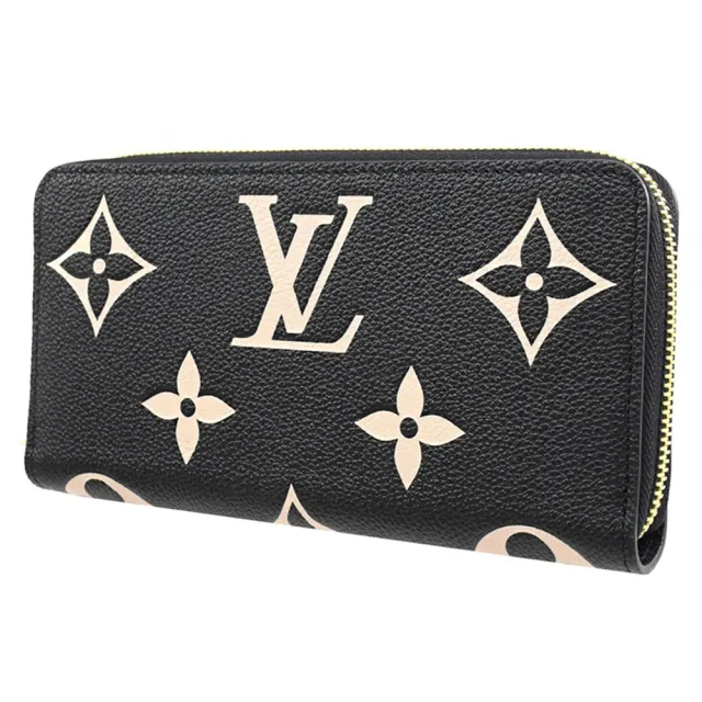 【Louis Vuitton 路易威登】LV M80481 Monogram Empreinte 經典小牛皮壓花拉鍊發財零錢長夾(現貨)