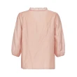 【ILEY 伊蕾】法式荷葉領七分袖上衣(淺粉色；M-XL；1241071001)