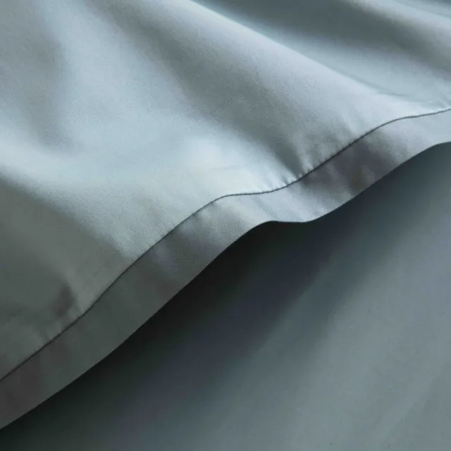 【WEDGWOOD】500織長纖棉Bi-Color薩佛素色 被套枕套組-板岩綠(加大)