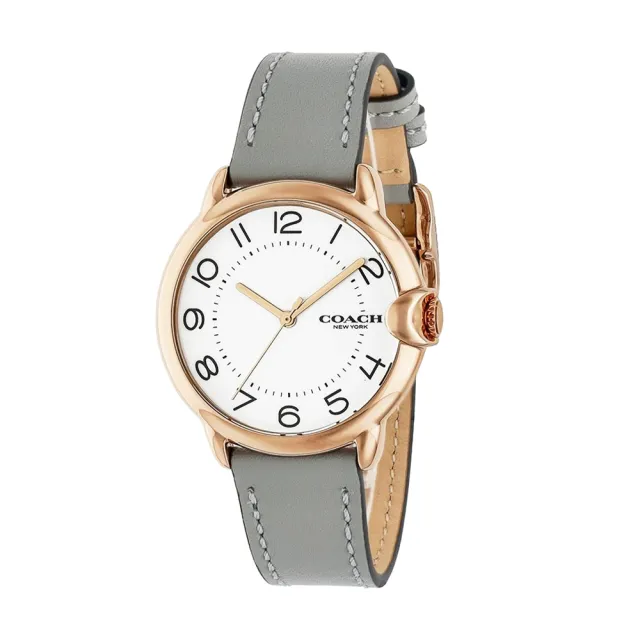 【COACH】經典LOGO時尚皮革/矽膠腕錶手錶(多款可選)