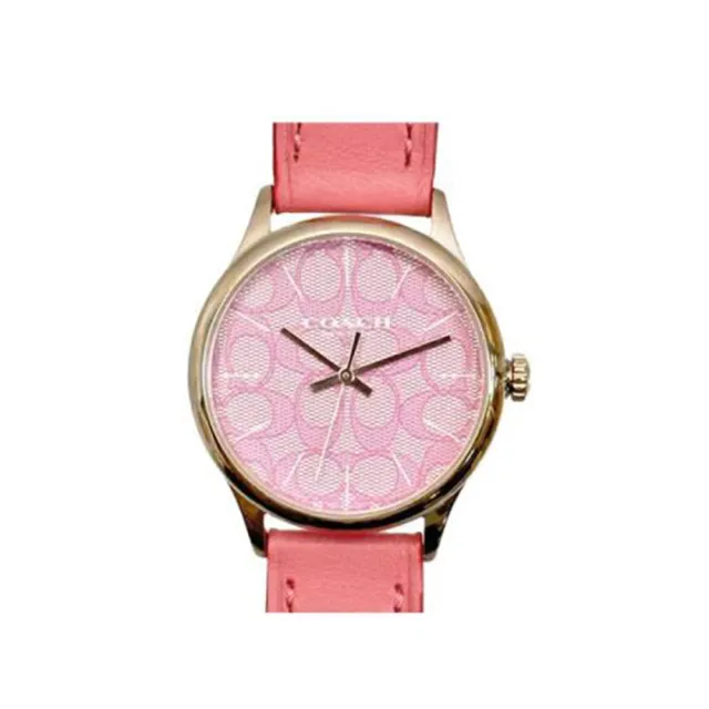【COACH】經典LOGO時尚皮革/矽膠腕錶手錶(多款可選)