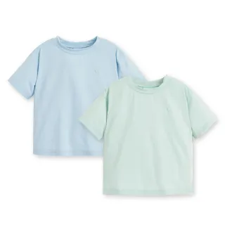 【奇哥官方旗艦】CHIC BASICS系列 男童裝 經典圓領T恤/上衣-長效涼爽+抗UV(1-8歲)