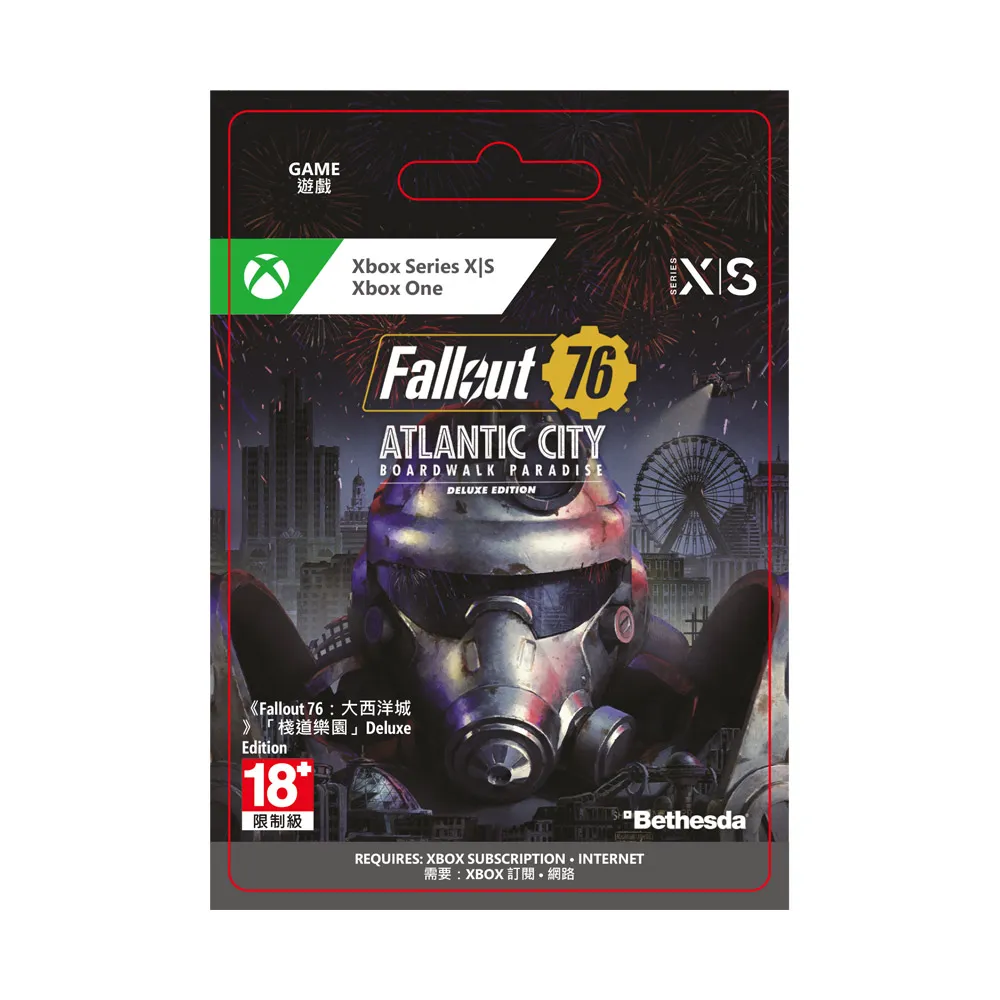 【Microsoft 微軟】Fallout 76：大西洋城 棧道樂園 [豪華下載版](下載版購買後無法退換貨)