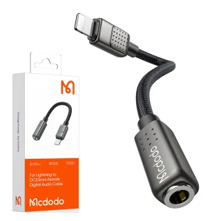 【Mcdodo 麥多多】Lightning TO 3.5mm 母 轉接頭轉接線音頻轉接器 雨滴系列(iPhone即插即用)