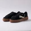 【PUMA】Suede Platform Cutout Wns 女鞋 黑色 麂皮 微厚底 休閒鞋 復古鞋 39723301