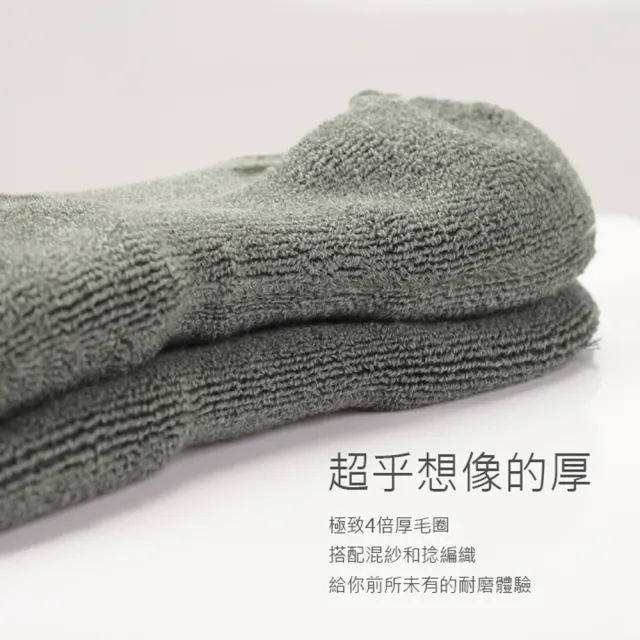 極致4倍厚棉船型運動襪(超級厚襪子/裸襪/氣墊襪/踝襪/男襪女襪/除臭襪/手工對目毛巾襪)