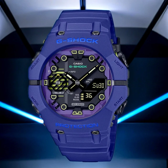 CASIO 卡西歐 G-SHOCK 科幻系列 藍芽手錶 聖誕節 禮物(GA-B001CBR-2A)