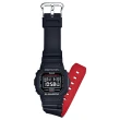 【CASIO 卡西歐】G-SHOCK 經典人氣電子錶-紅黑(DW-5600HR-1)