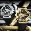【CASIO 卡西歐】重金屬工業風雙顯錶-黑x銀(GM-110-1A)
