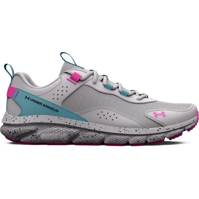 【UNDER ARMOUR】UA 女 Charged Verssert SPKLE 慢跑鞋 運動鞋_3025751-106(灰桃)