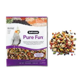 【Zupreem 美國路比爾】綜合水果大餐-中小型鸚鵡飼料 2LB(鸚鵡飼料 鳥飼料)