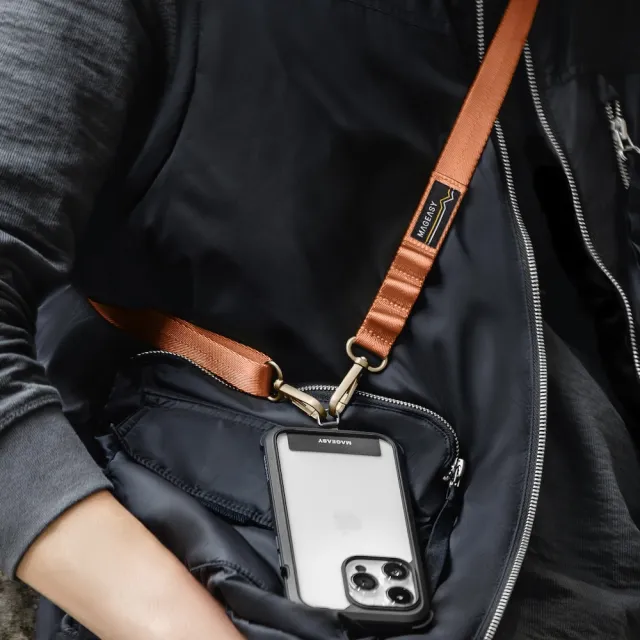 【MAGEASY】STRAP 戶外露營手機掛繩掛片組-20mm(相容iOS/Android 手機殼)