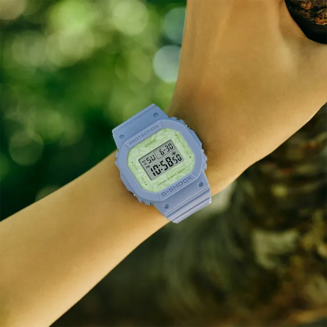 【CASIO 卡西歐】G-SHOCK 草本系列女錶-嫩芽綠 送禮 禮物 推薦(GMD-S5600NC-2)