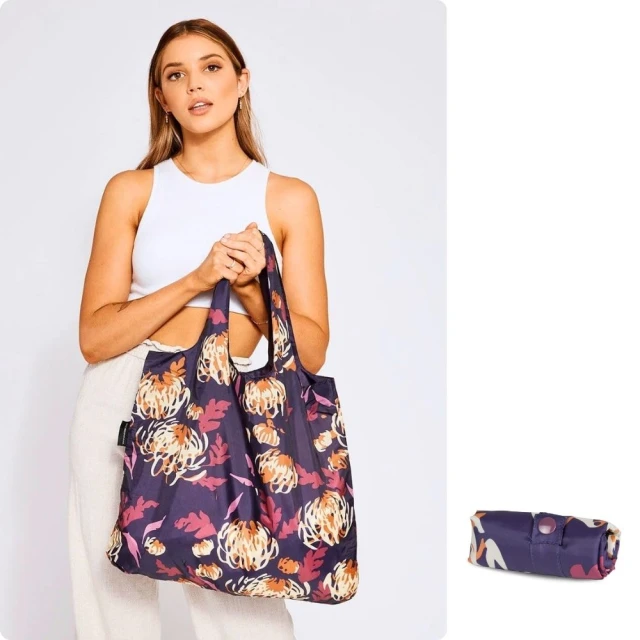 【ENVIROSAX】折疊環保購物袋―東方印象 菊舞