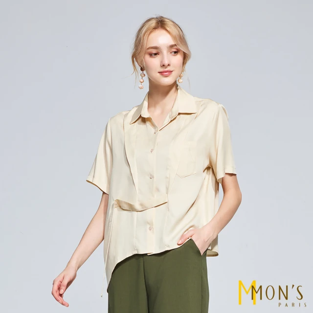MON’S 法式親膚綁帶造型襯衫
