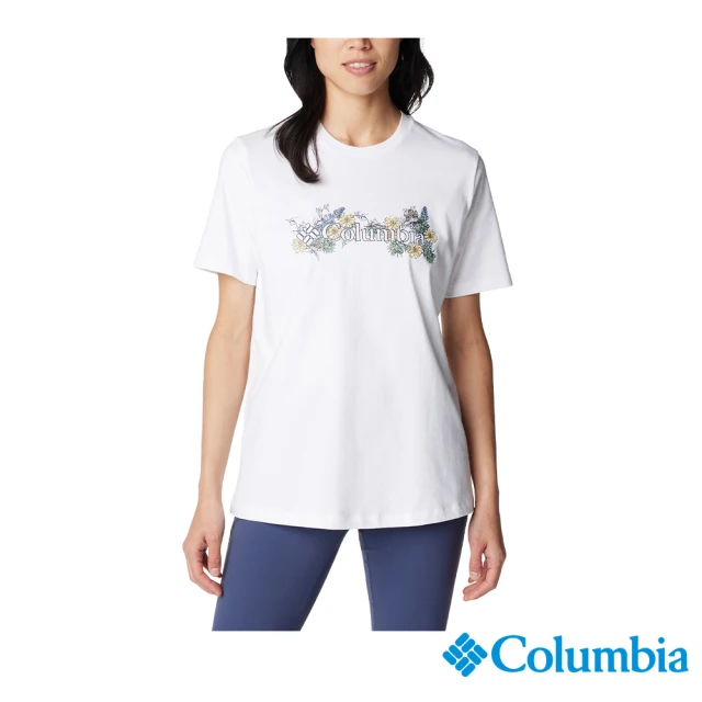 Columbia 哥倫比亞 女款-Boundless Beauty短袖上衣-白色(UAR57950WT/IS)