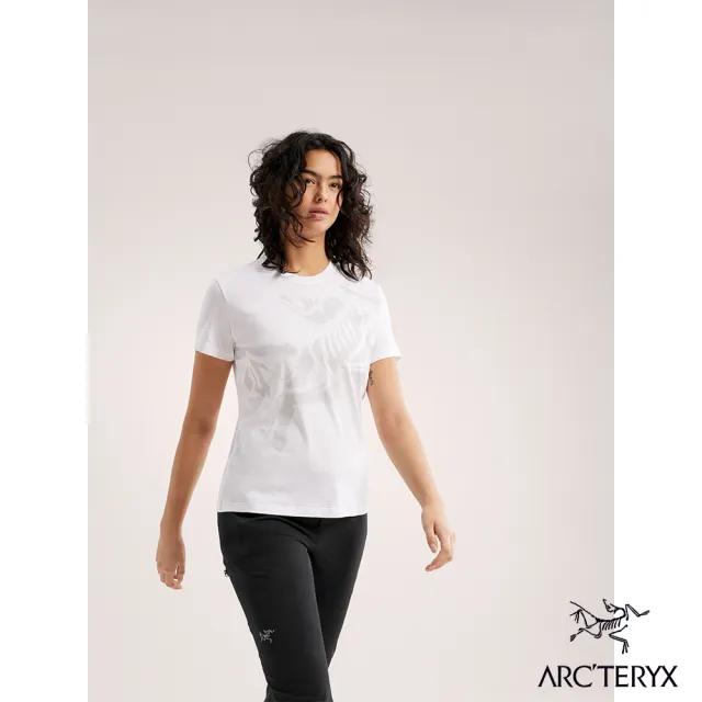 【Arcteryx 始祖鳥官方直營】女 Bird 短袖休閒Tee(白光白)