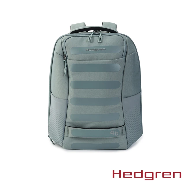 Hedgren COMBY SS系列 RFID防盜 L Size 15.6吋 雙格層 附雨套 後背包(灰綠)