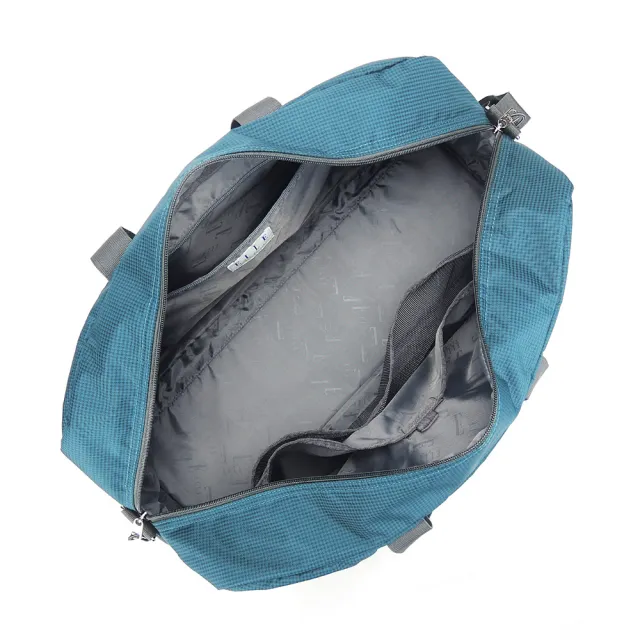 【ELLE active】Fish Net 漁網系列-旅行袋-藍綠色