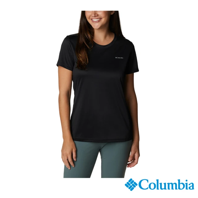 Columbia 哥倫比亞Columbia 哥倫比亞 女款-Columbia Hike™快排短袖上衣-黑色(UAK98050BK/IS)