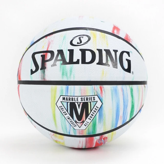 SPALDING Marble 7號 籃球 大理石 橡膠 運動 訓練 室內外 斯伯丁 白彩(SPA84397)