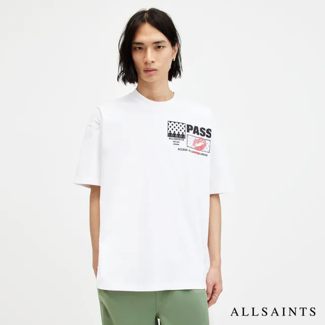 【ALLSAINTS】PASS 純棉寬鬆短袖T恤 M010PA(舒適版型)