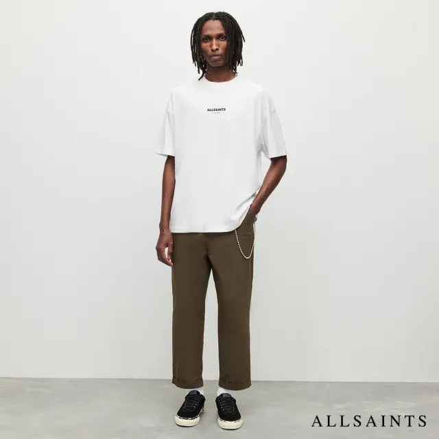 【ALLSAINTS】SUBVERSE 純棉寬鬆LOGO短袖T恤-白 MG292Y(寬鬆版型)