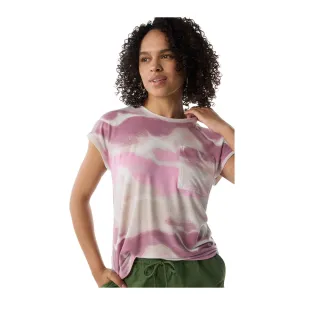 【Columbia 哥倫比亞】女款-Boundless Trek™快排短袖上衣-水波紋印花(UAR71490LQ/IS)