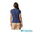 【Columbia 哥倫比亞 官方旗艦】女款-Boundless Trek™快排短袖上衣-深藍色(UAR71490NY/IS)