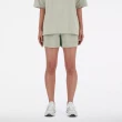 【NEW BALANCE】短褲 Hyper Density Shorts 女款 綠 針織 抽繩 褲子 NB(WS41550OVN)