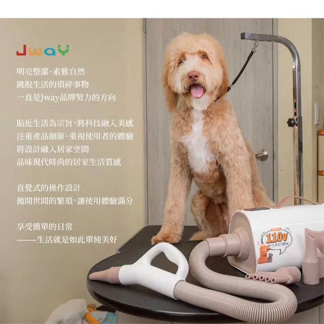 【JWAY】寵物溫控負離子吹乾機(JY-PD01/吹水機/寵物美容/吹風機/烘毛機/低噪音)