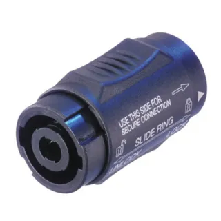 【湯德昌電子】NEUTRIK NL4MMX 4芯SpeakON可鎖耦合器(黑色)