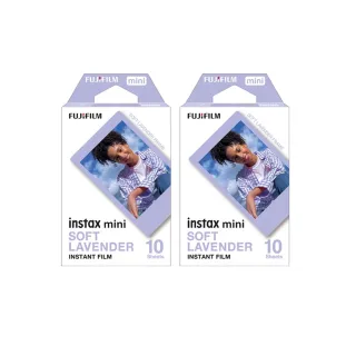 【FUJIFILM 富士】instax mini 卡通拍立得底片 2入組(薰衣草紫框/紫底)