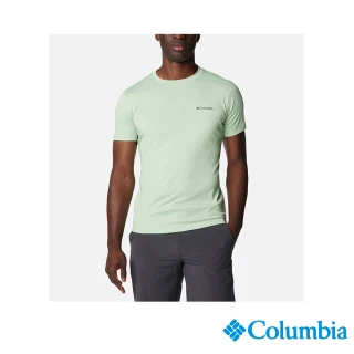 【Columbia 哥倫比亞】男款-Zero Rules™涼感快排短袖上衣-嫩綠色(UAE60840LM/IS)