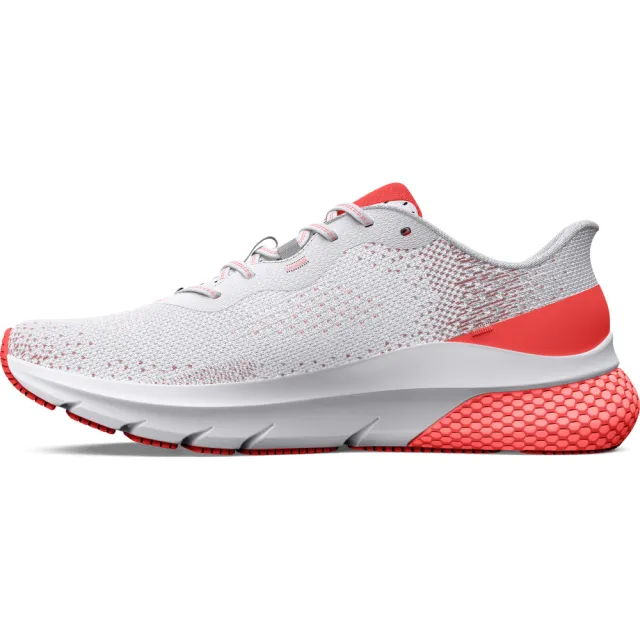 【UNDER ARMOUR】UA 女 HOVR Turbulence 2 慢跑鞋 運動鞋_3026525-100(白/橘紅)