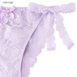 【aimerfeel】Corinne蕾絲綁繩半包臀內褲-紫色(1950125-PU)