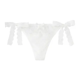 【aimerfeel】Corinne蕾絲綁繩丁字褲-白色(1950124-W)