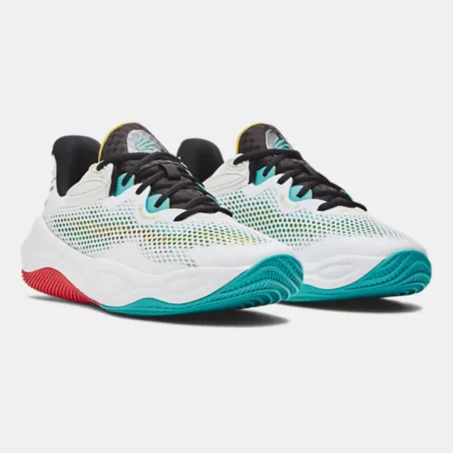 【UNDER ARMOUR】籃球鞋 男鞋 女鞋 運動鞋 包覆 緩震 CURRY SPLASH 24 AP 白藍 3027262-100