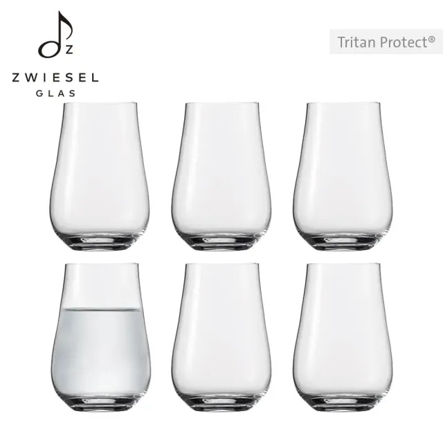 【ZWIESEL GLAS】德國製 Life 萬用水晶杯 539ml 6入組(威士忌杯/水杯/調酒杯/萬用杯/玻璃杯)