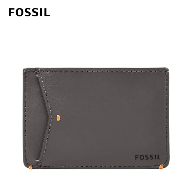 【FOSSIL 官方旗艦館】Joshua 仙人掌純素皮革卡夾-灰色 ML4461B109(禮盒組附鐵盒)