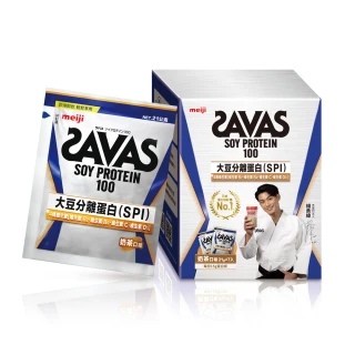 【Meiji 明治】SAVAS大豆蛋白粉奶茶口味隨手包21g(4盒共28包)