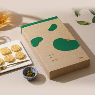 【金格食品】御點綠豆糕15入禮盒x5盒組(端午限定款/考季應景/如願糕粽)