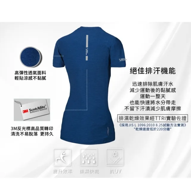 【A-MYZONE】女涼感短袖上衣/女運動上衣/瑜伽上衣(涼感/排汗/速乾/防曬)