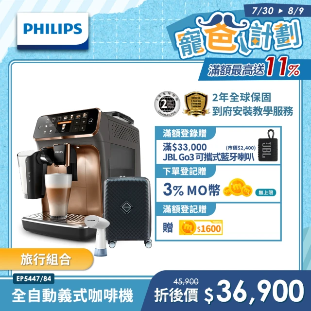 Philips 飛利浦 LatteGo★全自動義式咖啡機(E